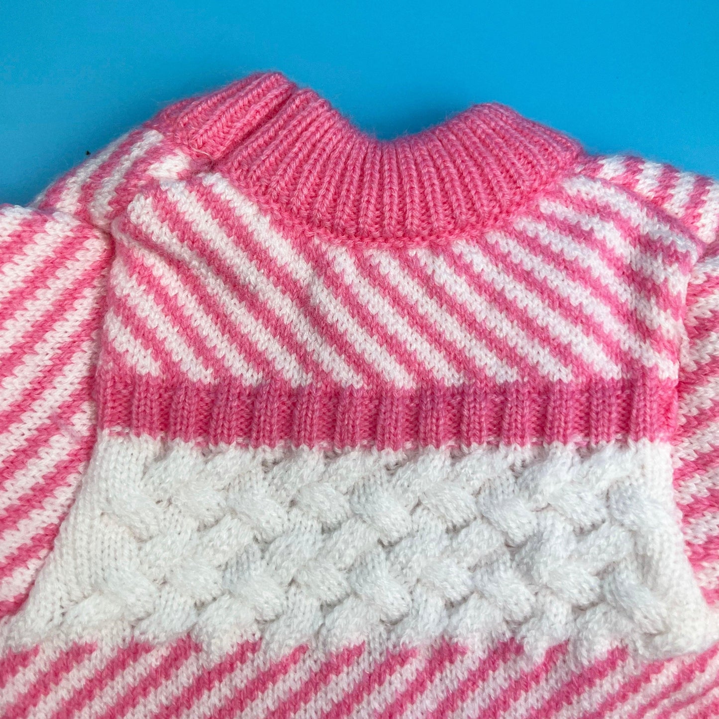 Pawnel Knitted stripe Sweater Pink - bearsupreme