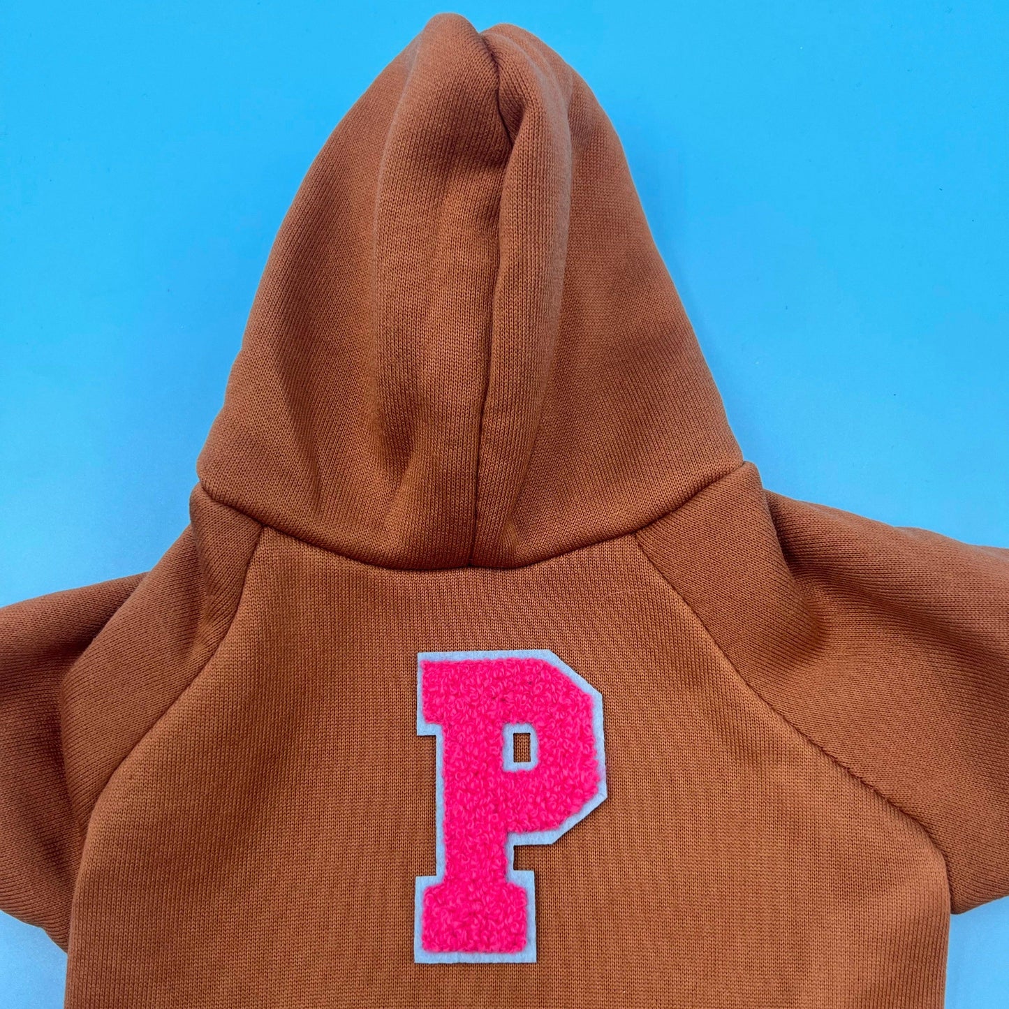 Varsity Letter Hoodie Brown - bearsupreme