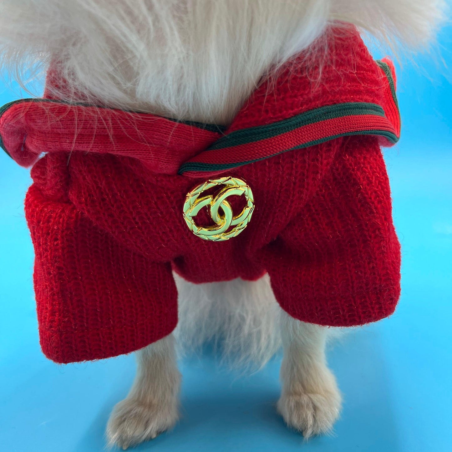 Pawnel red Sweater Dress - bearsupreme