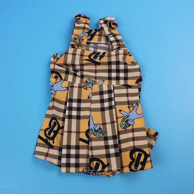 Furrberry Yellow Monogram Dress - bearsupreme