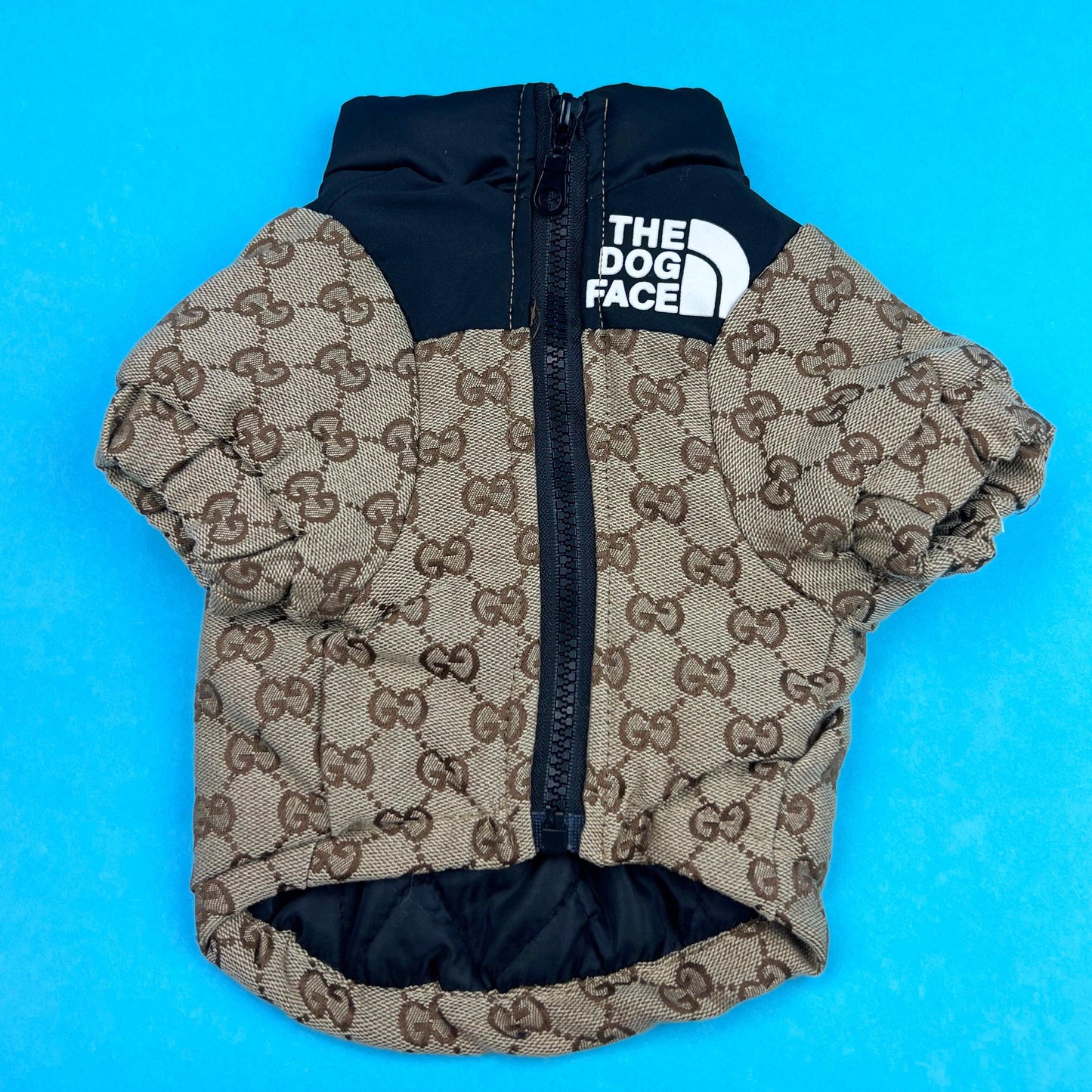 Pawcci X North Paw Puffer Jacket Brown - bearsupreme