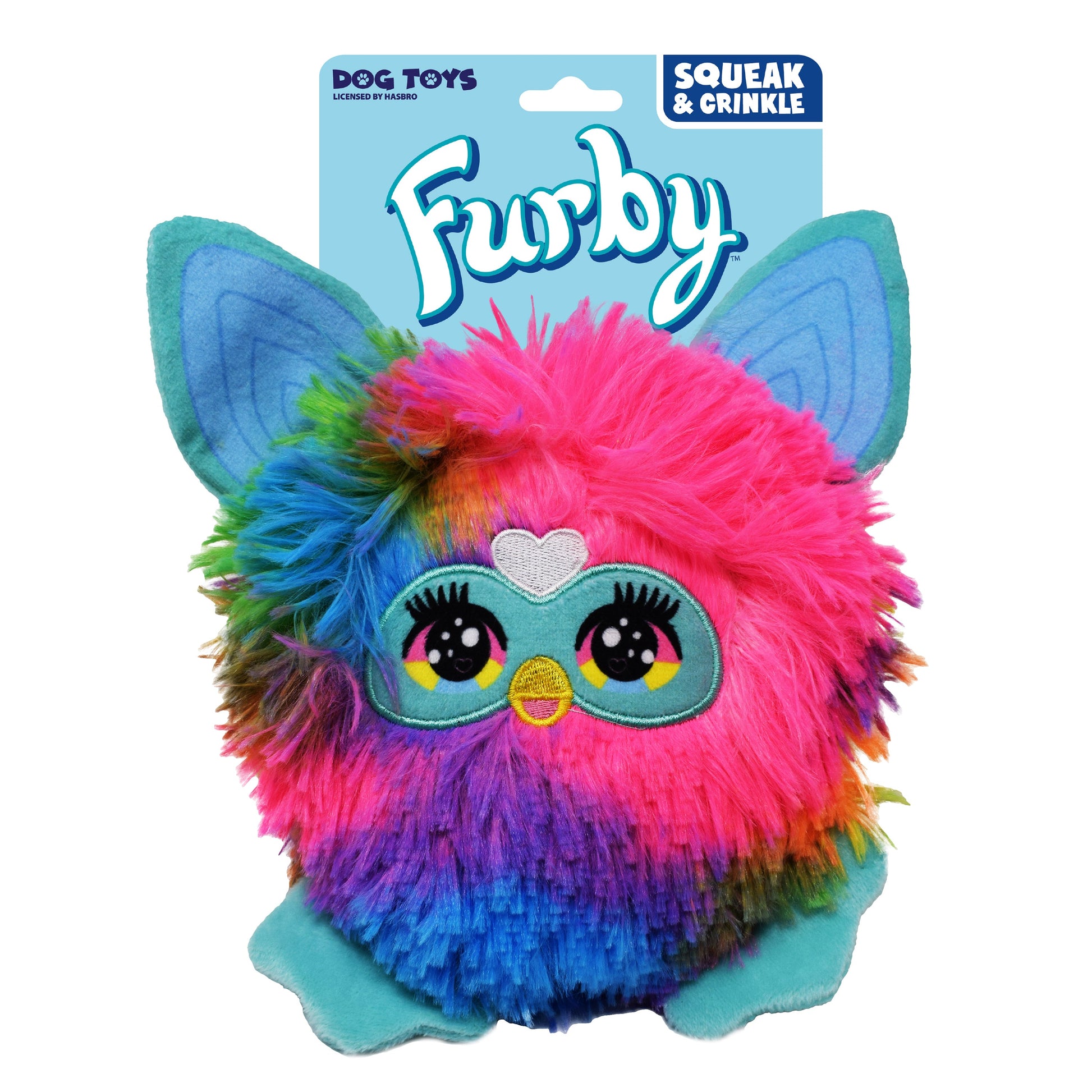 Hasbro Furby Squeak & Crinkle Dog Toy Multi-Colour bearsupreme
