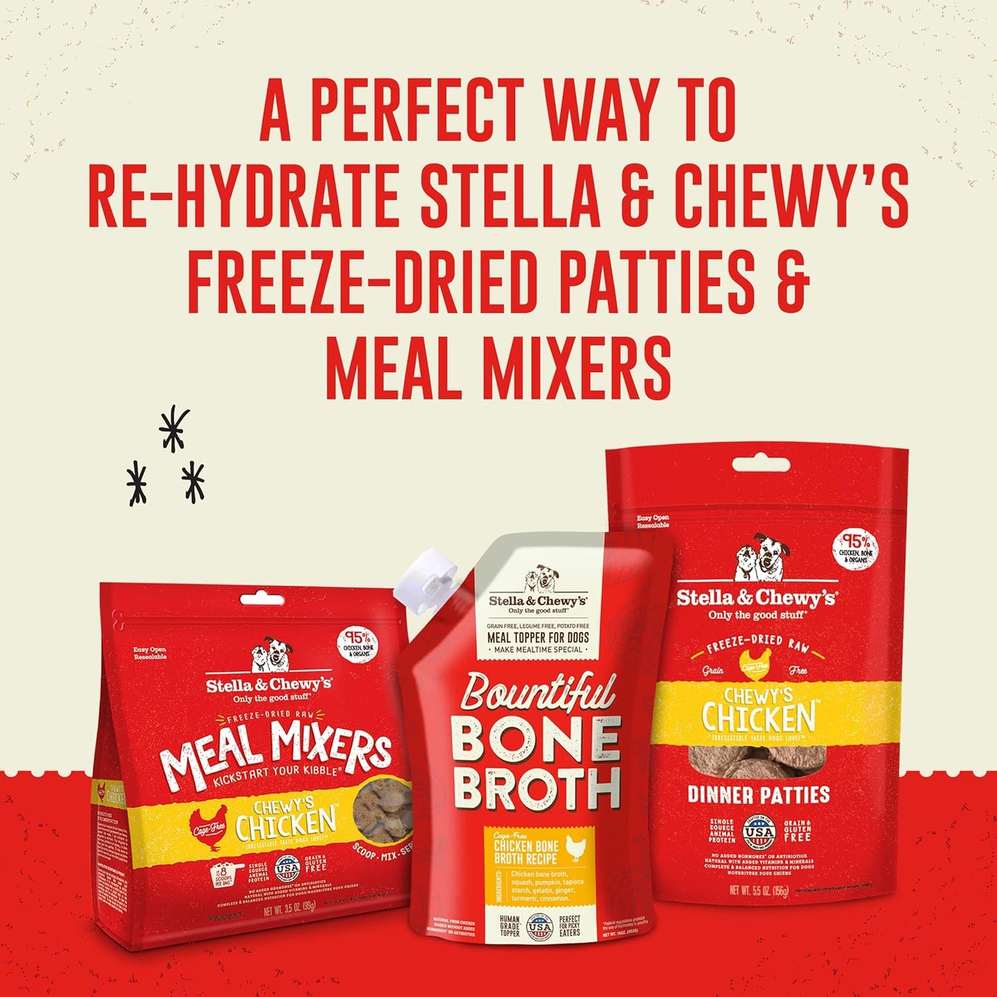 Stella & Chewy's- Bountiful Bone Broth Cage Free Chicken Recipe – 16 Oz bearsupreme
