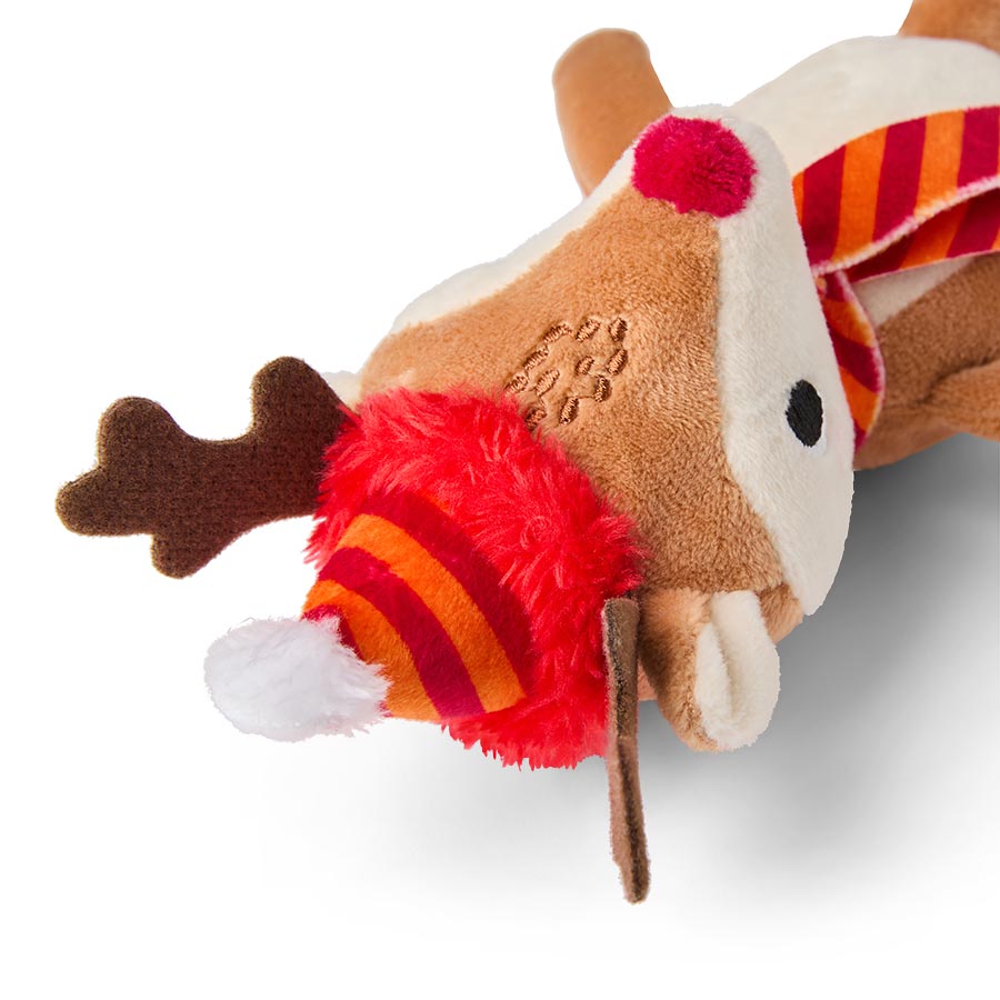 Christmas Rudy Reindeer Squeaky Dog Toy Mini bearsupreme