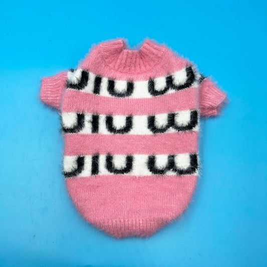Miu Miu Pink Monogram Sweater bearsupreme