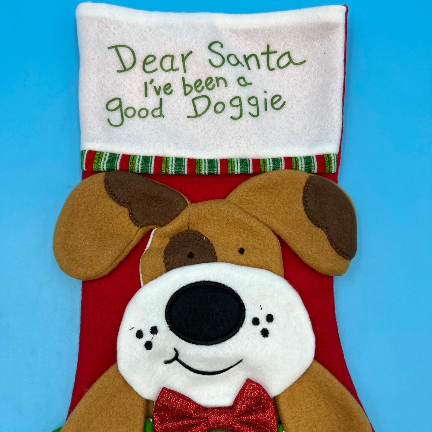 Xmas Dear Santa dog stocking bearsupreme