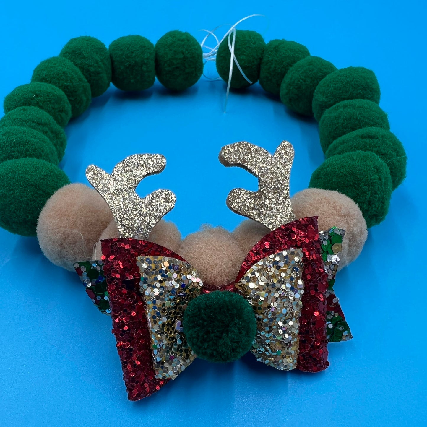Rudolph the Reindeer pom pom Neck piece bearsupreme