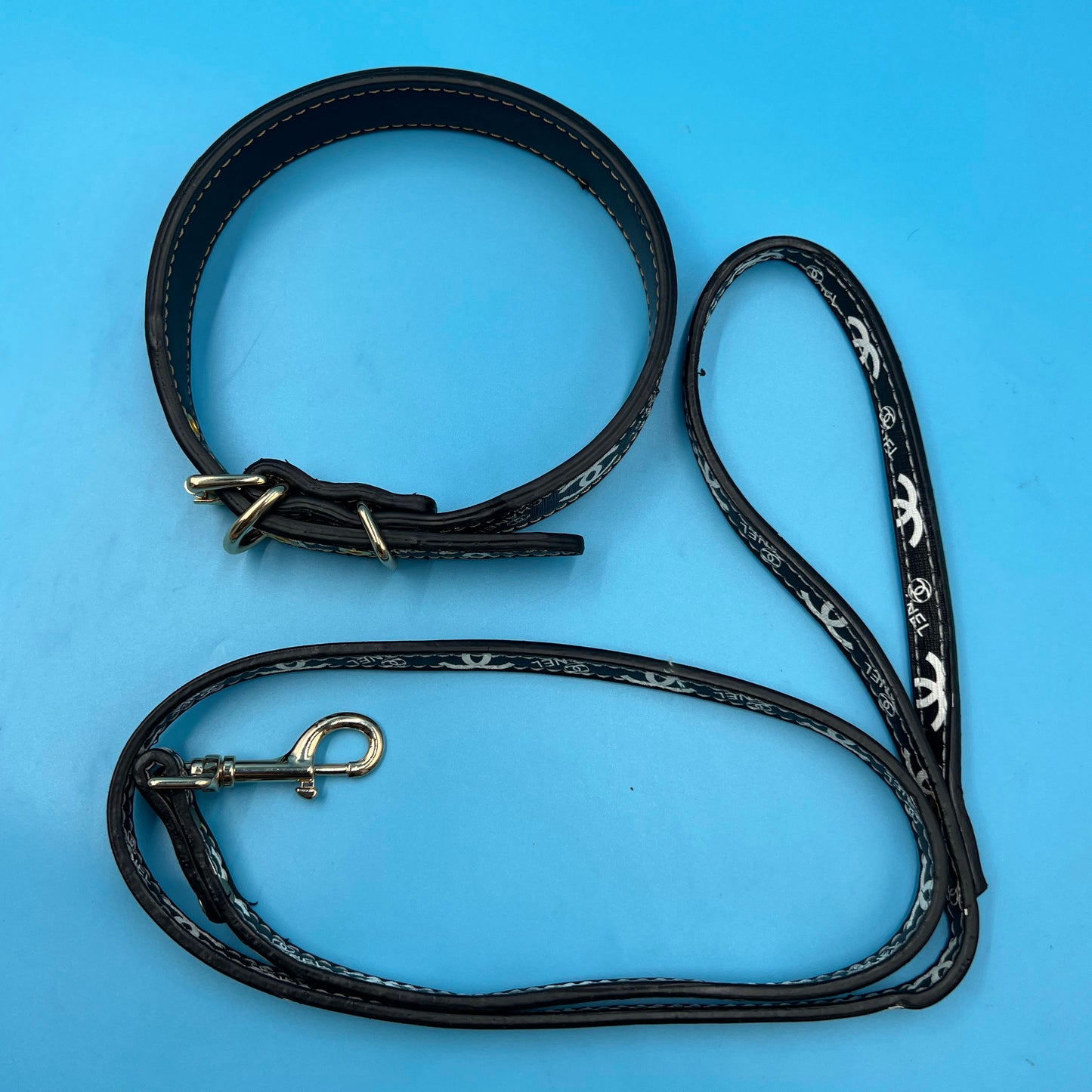 Chewnel Black Collar & Lead Set bearsupreme