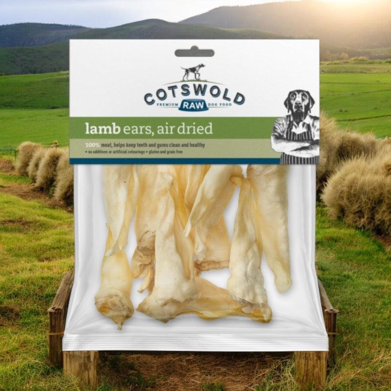 Cotswold Raw Lamb Ears Air Dried 100g - bearsupreme