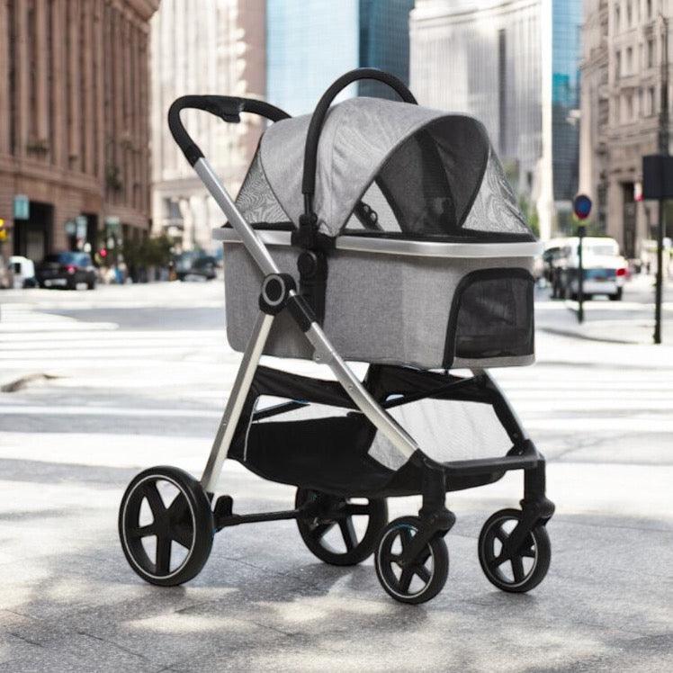 PawHut 3 in 1 One-Click Foldable pet stroller
