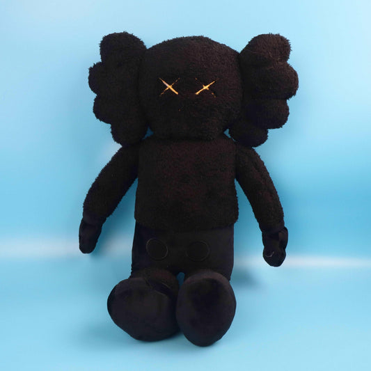Kaws Bff Plushie Black Pet Companion Toy - bearsupreme