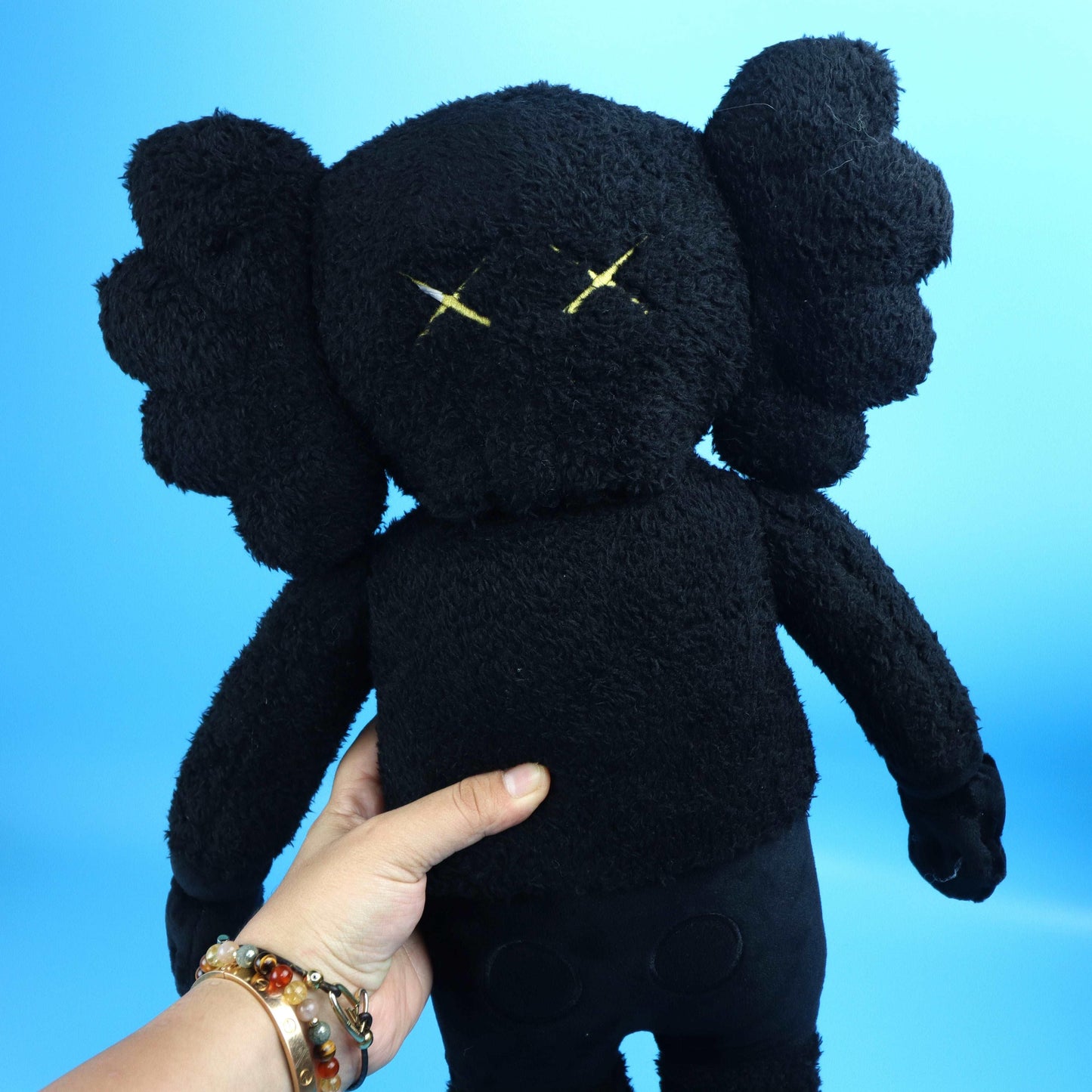 Kaws Bff Plushie Black Pet Companion Toy - bearsupreme