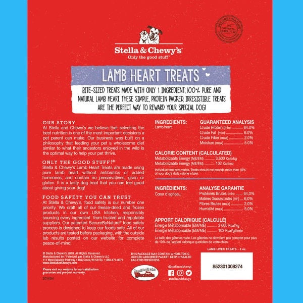 Lamb Heart Treats – 3 oz bearsupreme