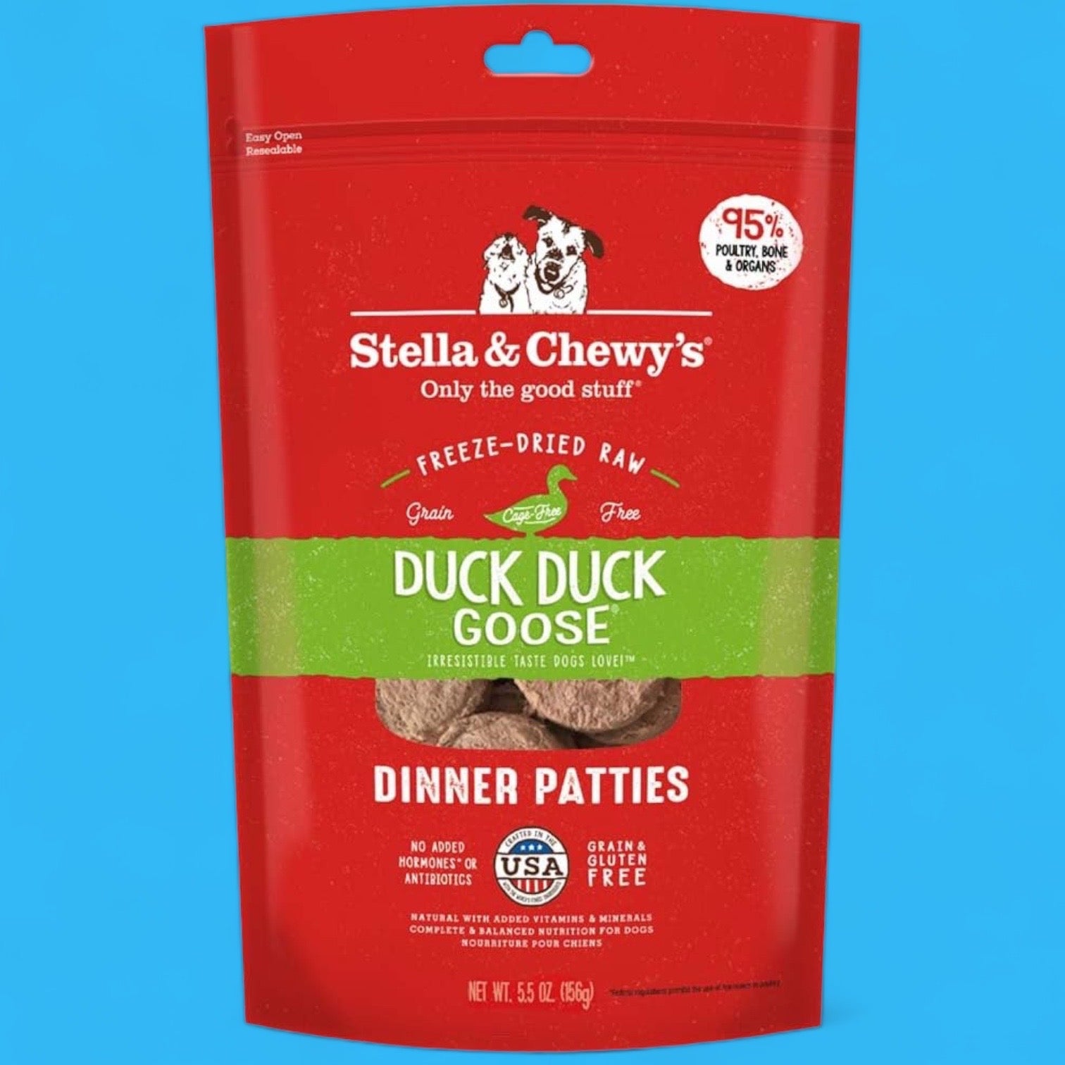 Stella & Chewy’s Freeze Dried Raw Dinner Patties – 5.5 oz Bag bearsupreme