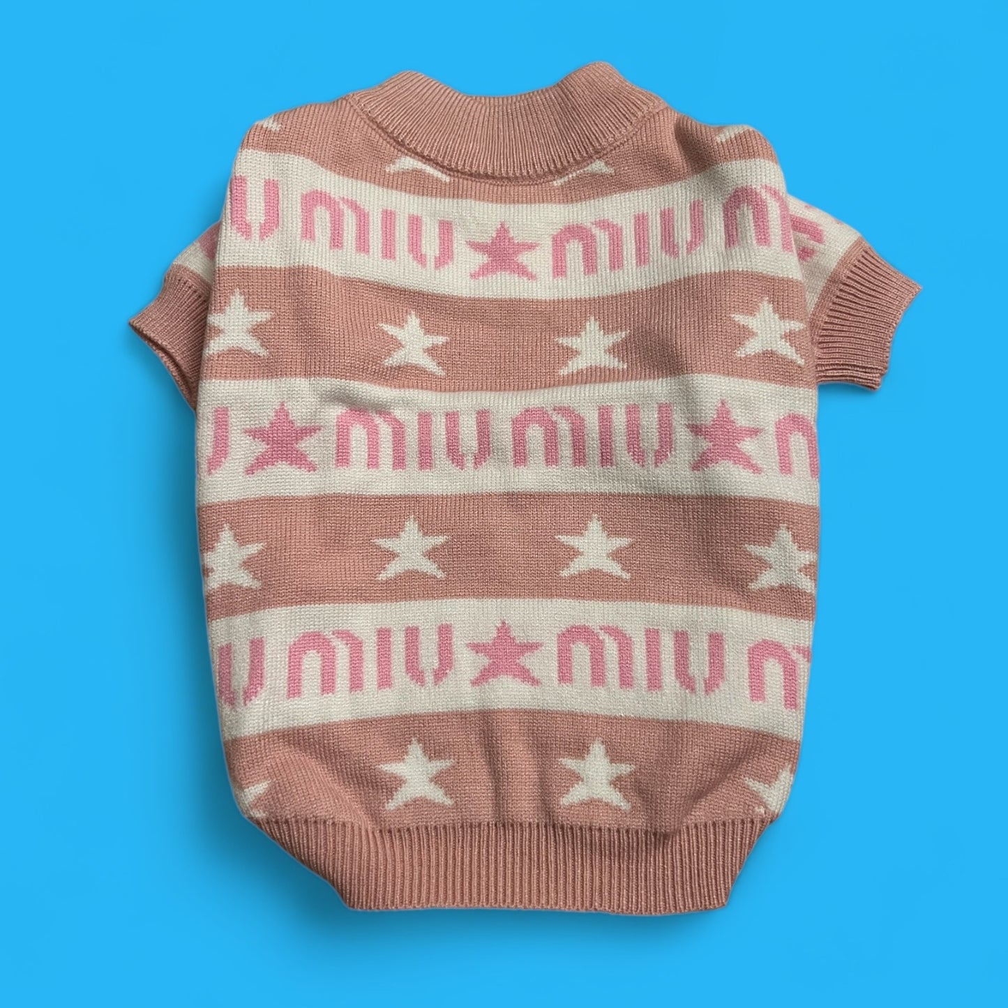 Miu Miu Pink star Sweater