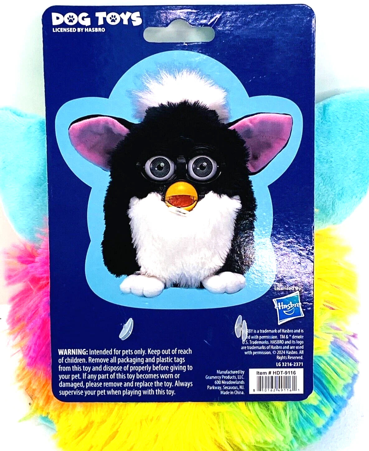 Hasbro Furby Squeak & Crinkle Dog Toy Multi-Colour bearsupreme