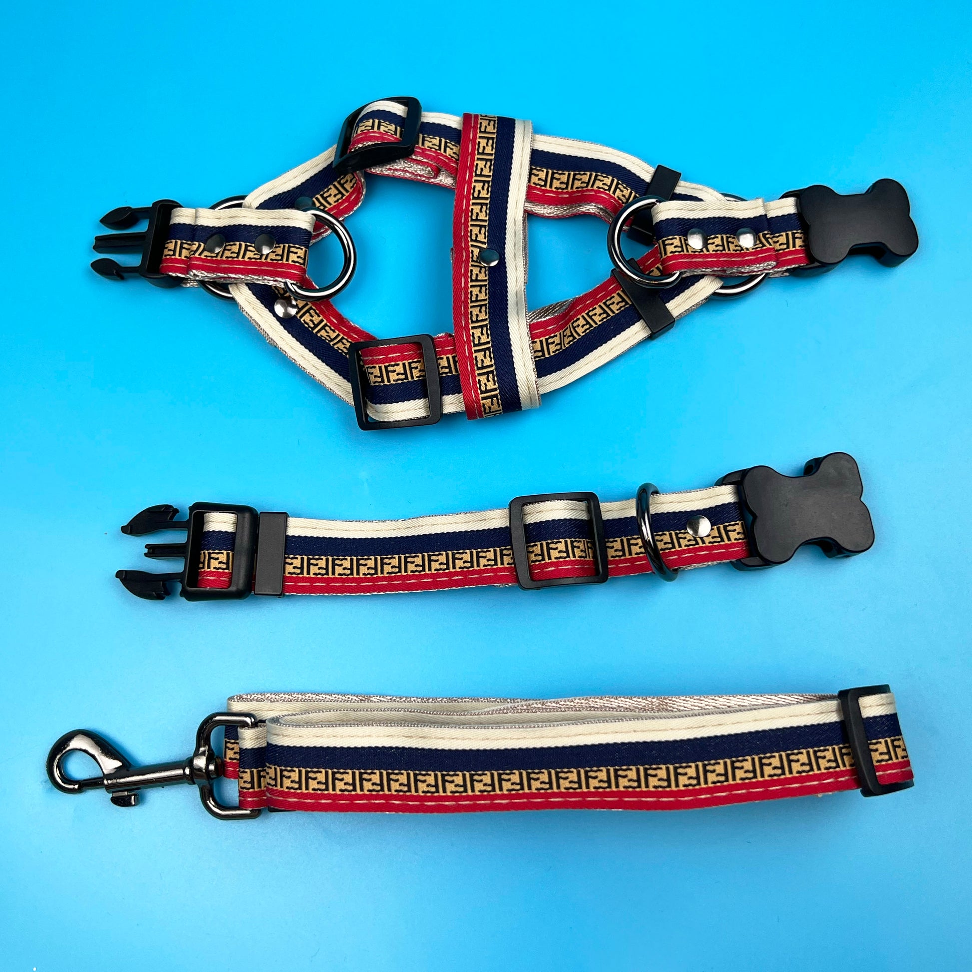 Furdi Stripe Harness & Lead Set bearsupreme