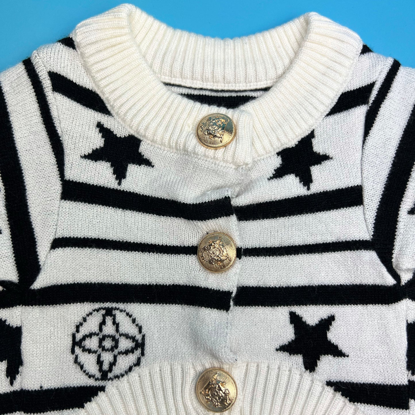 Pawvenchy Button up Monogram Sweater bearsupreme