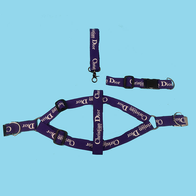 PawDior Purple harness Set bearsupreme