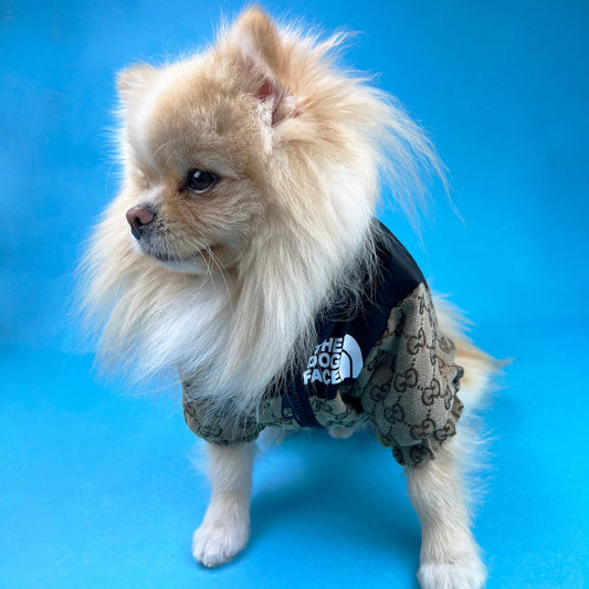 Pawcci X North Paw Puffer Jacket Brown - bearsupreme